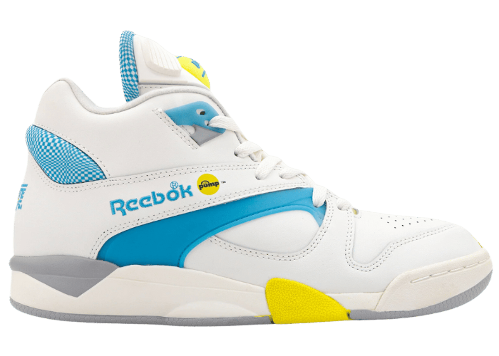 Reebok pump white blue cheap